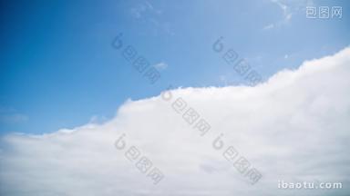 蓝天白云层移动延时摄影实拍空镜