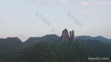 浙江衢州江山市江郎山航拍晨曦