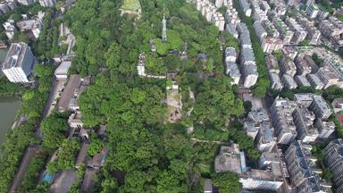 福建福州乌山景区航拍