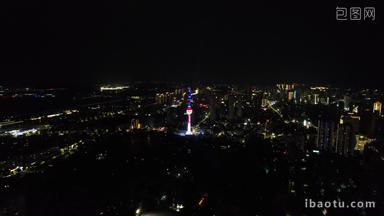 江苏徐州城市<strong>夜景</strong>灯光城市<strong>夜景</strong>航拍