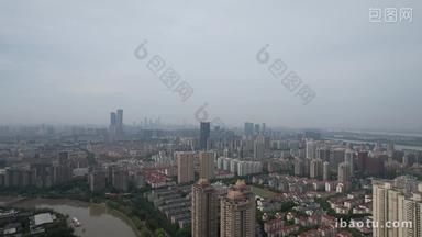 江苏南京城市风光高楼建筑航拍