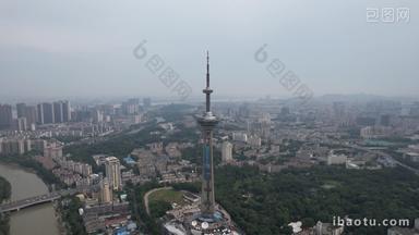 江苏南京电视塔地标建筑航拍
