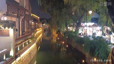 江苏苏州观前街夜景实拍