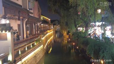 江苏苏州观前街夜景实拍