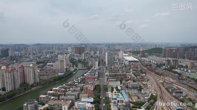 江苏徐州城市建筑交通城市大道高楼建筑航拍