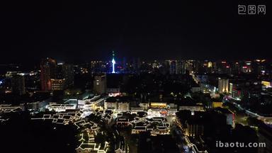 江苏徐州城市夜景灯光城市夜景航拍