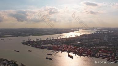 码头国际物流运输船只湾区