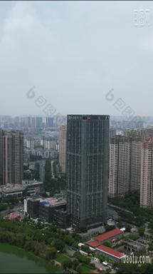 安徽蚌埠城市风光竖屏航拍