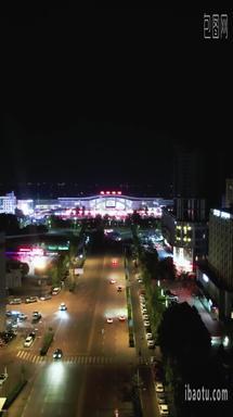 <strong>江苏</strong>连云港<strong>夜景</strong>竖屏航拍