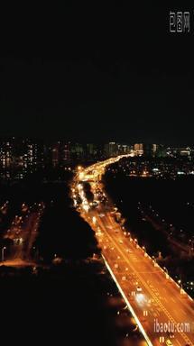 <strong>江苏</strong>无锡城市<strong>夜景</strong>竖屏航拍