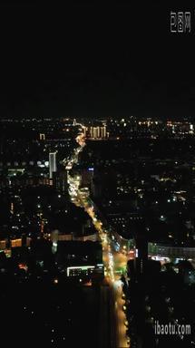 <strong>江苏</strong>徐州城市<strong>夜景</strong>灯光竖屏航拍