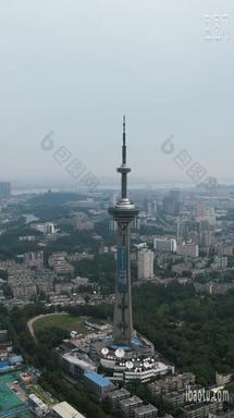 南京城市建设竖屏航拍