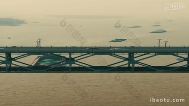 南京长江大桥竖屏航拍