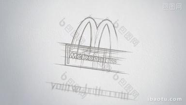 铅笔勾勒的标志logo