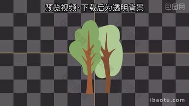 MG动画树木摇摆<strong>带通道</strong>