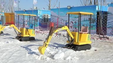雪地玩具挖掘机