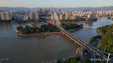 <strong>航拍</strong>福州三县洲大桥景观