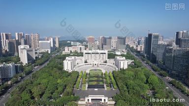 广东惠州市政府大楼航拍
