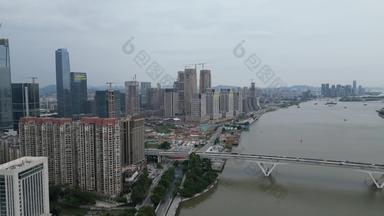 航拍广州国际金融城
