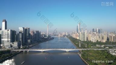 航拍<strong>广州珠江新城</strong>华南大桥