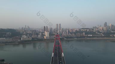 航拍<strong>重庆</strong>菜园坝大桥