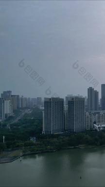 航拍广东惠州建设惠州风光竖版视频