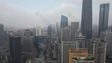 重庆<strong>观音</strong>桥商业圈CBD商务建筑航拍