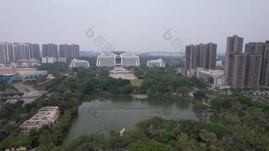 广西钦州市政府建筑航拍