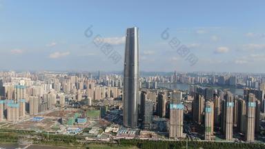 湖北武汉绿地中心第一高楼航拍