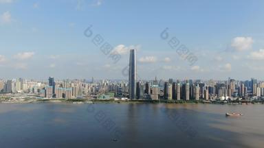 湖北武汉绿地中心第一高楼航拍
