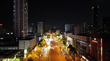 <strong>昆明</strong>城市<strong>夜景</strong>交通航拍
