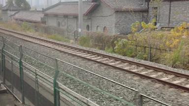 沿途<strong>高铁</strong>火车窗外风景实拍
