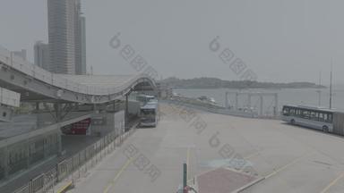 厦门第一码头BRT公交车鹭江道