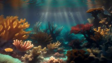 海底世界珊瑚深海