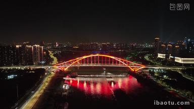 广东佛山新城东平大桥城市夜景