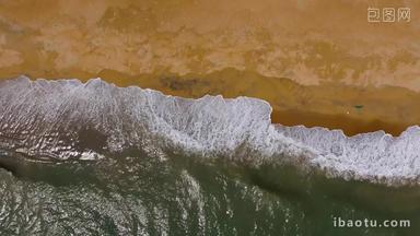 海岸线海滩海浪<strong>沙滩</strong>升格空镜