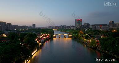 <strong>杭州</strong>大运河拱宸桥夜景航拍