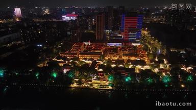 杭州拱墅大兜路历史街区夜景