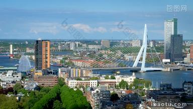 伊拉斯谟斯大桥鹿特丹公约Euromast荷兰