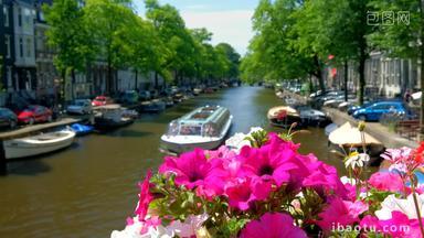 阿姆斯特丹荷兰运河城市