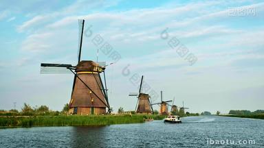风车磨粉机荷兰船
