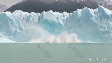 令人惊叹的佩里托莫雷诺冰川在阿根廷巴塔哥尼亚冰