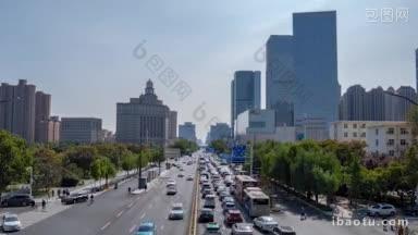 4K城市交通_河南郑州花园路交通延时摄影