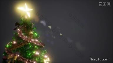 圣诞节有<strong>一颗</strong>发光圣诞树