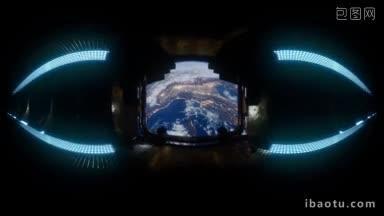 在虚拟现实中环<strong>绕地球</strong>的国际空间站