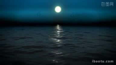 夜海有月