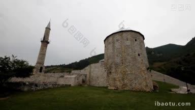 位于波斯尼亚和黑塞哥维那特拉夫尼克的古堡