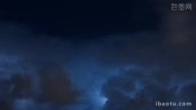 美国佛罗里达州迈阿密上空发生强雷暴，伴有大量闪电