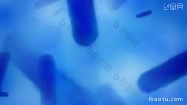 蓝色细菌运动背景