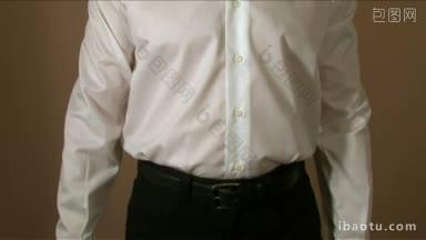 裁缝测量衬衫生产的不同<strong>部位</strong>或身体